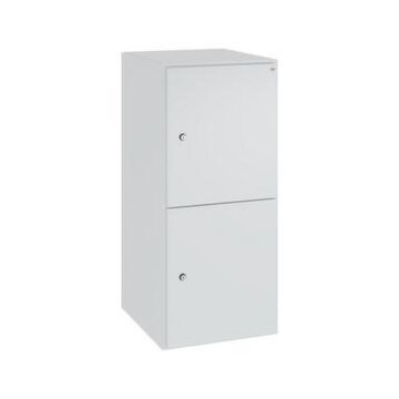 Schließfachschrank,HxBxT 950x400x525mm,1x2 Fächer,Zylinderschloss