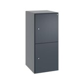 Schließfachschrank,HxBxT 950x400x525mm,1x2 Fächer,Zylinderschloss