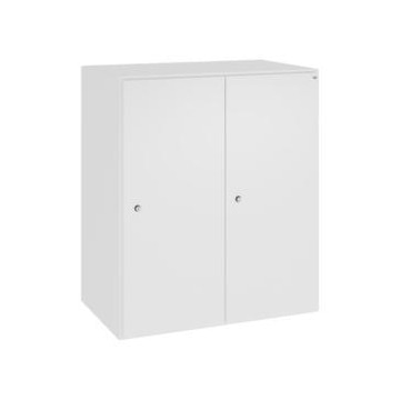 Garderobenschrank,HxBxT 950x800x525mm,2 Abt.,Abt. B 400mm,Zylinderschloss