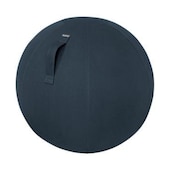 Sitzball, Sitz PVC, Sitz Stoff samtgrau