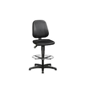 Arbeitsdrehstuhl,Sitz Stoff schwarz,Sitz HxBxT 580-850x460x470mm,Fußring