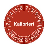 Prüfplakette,kalibriert,Aufkleber,Ø 15mm,Jahresfarbe,Jahresfarbe 2024-rot