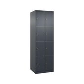 Schließfachschrank, HxBxT 1850x600x500mm, 2x4 Fächer, Zyl.-Schl.