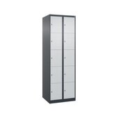 Schließfachschrank, HxBxT 1850x600x500mm, 2x5 Fächer, Zyl.-Schl.