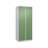 Schließfachschrank, HxBxT 1850x800x500mm, 2x3 Fächer, Zyl.-Schl.