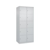 Schließfachschrank, HxBxT 1850x800x500mm, 2x5 Fächer, Zyl.-Schl.