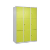 Schließfachschrank, HxBxT 1850x1200x500mm, 3x3 Fächer, Zyl.-Schl.