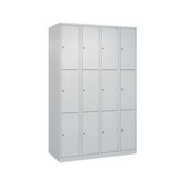 Schließfachschrank, HxBxT 1850x1200x500mm, 4x3 Fächer, Zyl.-Schl.