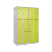 Schließfachschrank, HxBxT 1850x1200x500mm, 4x3 Fächer, Zyl.-Schl.