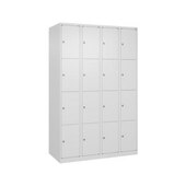 Schließfachschrank, HxBxT 1850x1200x500mm, 4x4 Fächer, Zyl.-Schl.