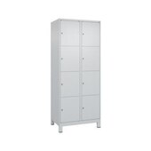 Schließfachschrank, HxBxT 1950x800x500mm, 2x4 Fächer, Zyl.-Schl., Füße