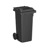 Mülltonne, 120l, HxBxT 933x500x550mm, Deckel schwarzgrau