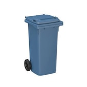 Mülltonne,120l,HxBxT 933x500x550mm,Deckel blau,Korpus HDPE blau,2 Räder