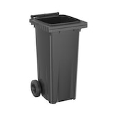 Mülltonne,ohne Deckel,120l,HxBxT 900x480x558mm,Korpus HDPE schwarzgrau
