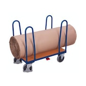 Seitenbügelwagen,Tragl. 500kg,Ladefl. LxB 1060x560mm,Holzplatte,4 Bügel