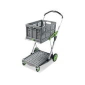 Klappmobil, Tragl. 60kg, 2 Etage(n), HxLxB 1025x890x550mm, grau/grün