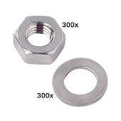 Scheiben DIN 125A & Muttern DIN 934