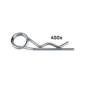 Federstecker DIN 11024, Stahl