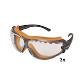 3er-Pack Vollsichschutzbrille Kombi