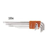 10er-Pack Winkelschraubendreher-Satz