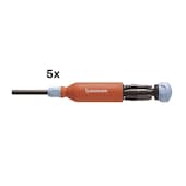 5er-Pack Bit-Schraubendreher MEGAPRO