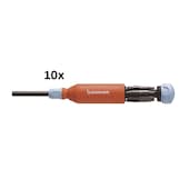10er-Pack Bit-Schraubendreher MEGAPRO