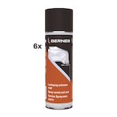6er-Pack Lackspray Profi schwarz matt