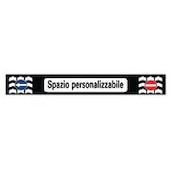 Paraspruzzo freccia-divieto personalizzabile