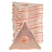 Dreispitz-Lochscheiben verkupfert