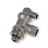 Raccord stop-vérin métallique mâle cylindrique série 7880