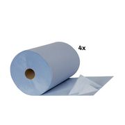 4er-Set Putztuch blau
