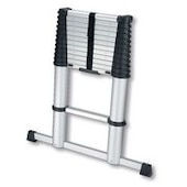 Échelle télescopique en aluminium, avec barre stabilisatrice Easy Step Classic