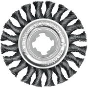 Perie circulară cu fir împletit din oțel X-LOCK