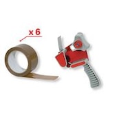 Pack dévidoir et rubans PVC havane