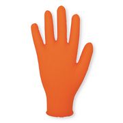 Rękawiczki nitrylowe pomarańczowe