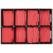 Assortiment de manchons thermorétractables rouges