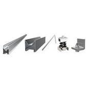 Kit d'extension triangulaire pour installation solaire, fixation assemblée, 2 pa