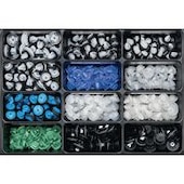 Assortiment de clips de garniture