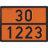 Panneau signalétique embouti pour le transport de matières dangereuses
