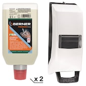 Pack 2 nettoyants mains 2L + distributeur