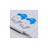 2 Schiebeschnapp-/2 Scharnierverschl.