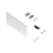 Emuca Kit Slimwinch de plaques de recouvrement, Plastique Blanc