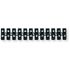 Boîte de 10 barrettes dominos noirs 6 mm², 25A, tenue de fil 850°C