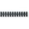 Boîte de 10 barrettes dominos noirs 10 mm², 32A, tenue de fil 850°C