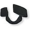 Dop gaură 10x20 mm, lungime 14 mm, cap 23x30 mm negru