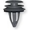 Innenverkleidungsclip Loch 7,9-8 mm, L. 16,8 mm, Kopf 14,5 mm grau