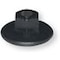 Ecrou plastique Ø5, haut. 10,5 mm, flasque 22 mm noir