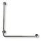 Barre de maintien  PMR 90° inox poli fixation gauche Ø 32 mm