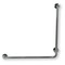 Barre de maintien PMR 90° inox poli fixation droite Ø 32 mm