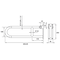 Barre fixation murale PMR Ø 32 mm